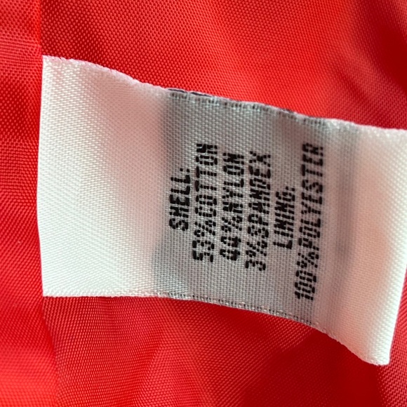 Kenneth Cole Sleek Fitted 3/4 Length Sleeve Jacket Brilliant Red/Orange - Picture 10 of 12